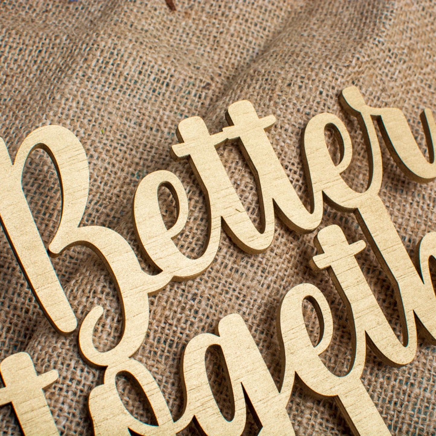 Topper din Lemn HH1612 Personalizat Nunta Better Together