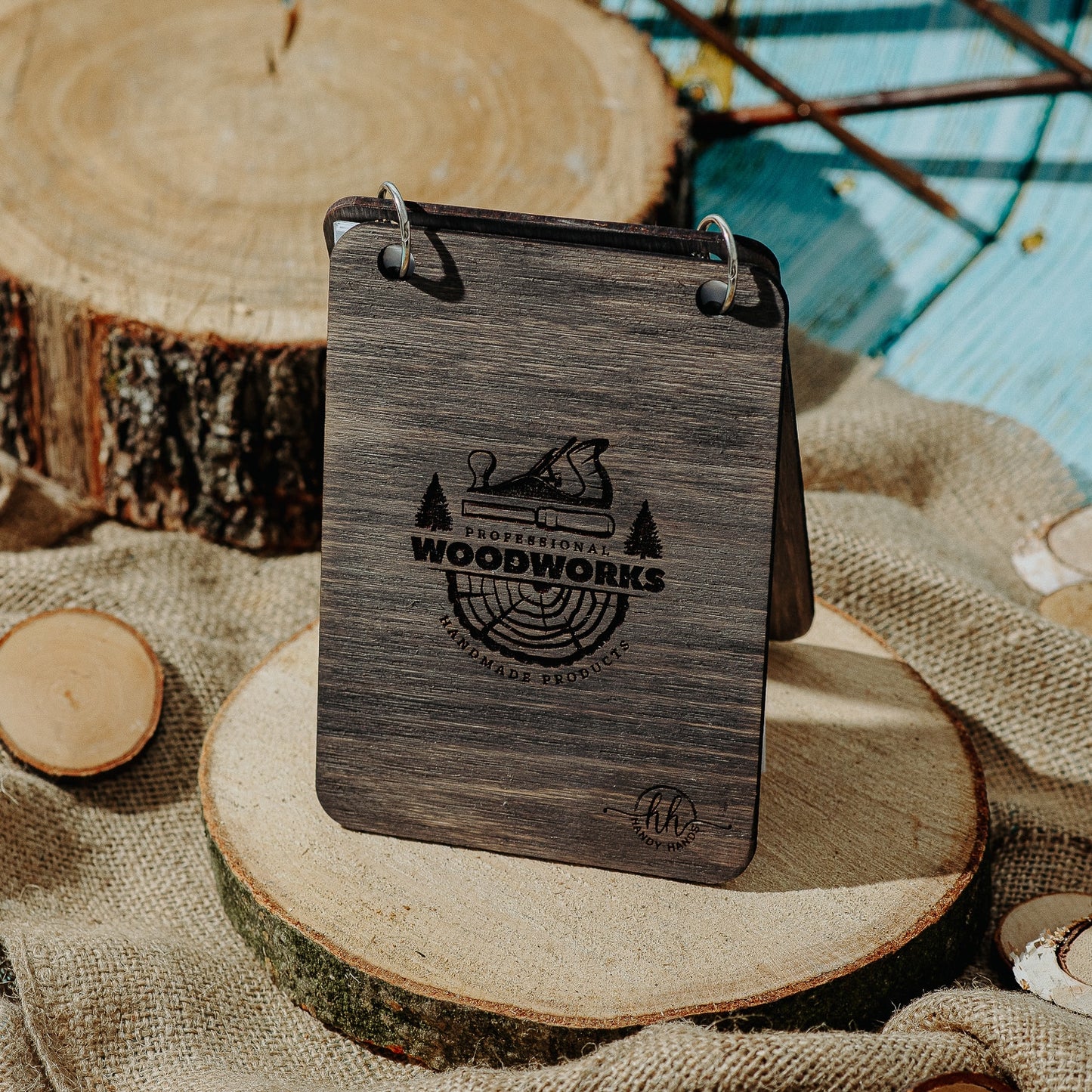 Agenda din lemn HH928 Personalizata de Tip Flip