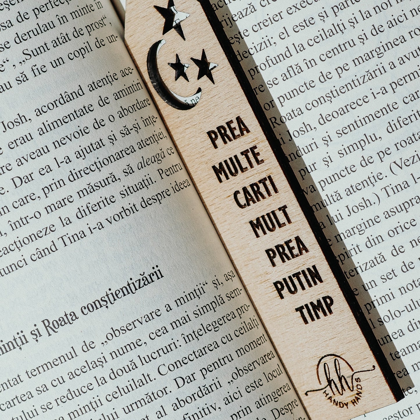 Set 10 bucati Semn de Carte din lemn HH9399 Personalizat 3.5x13 cm