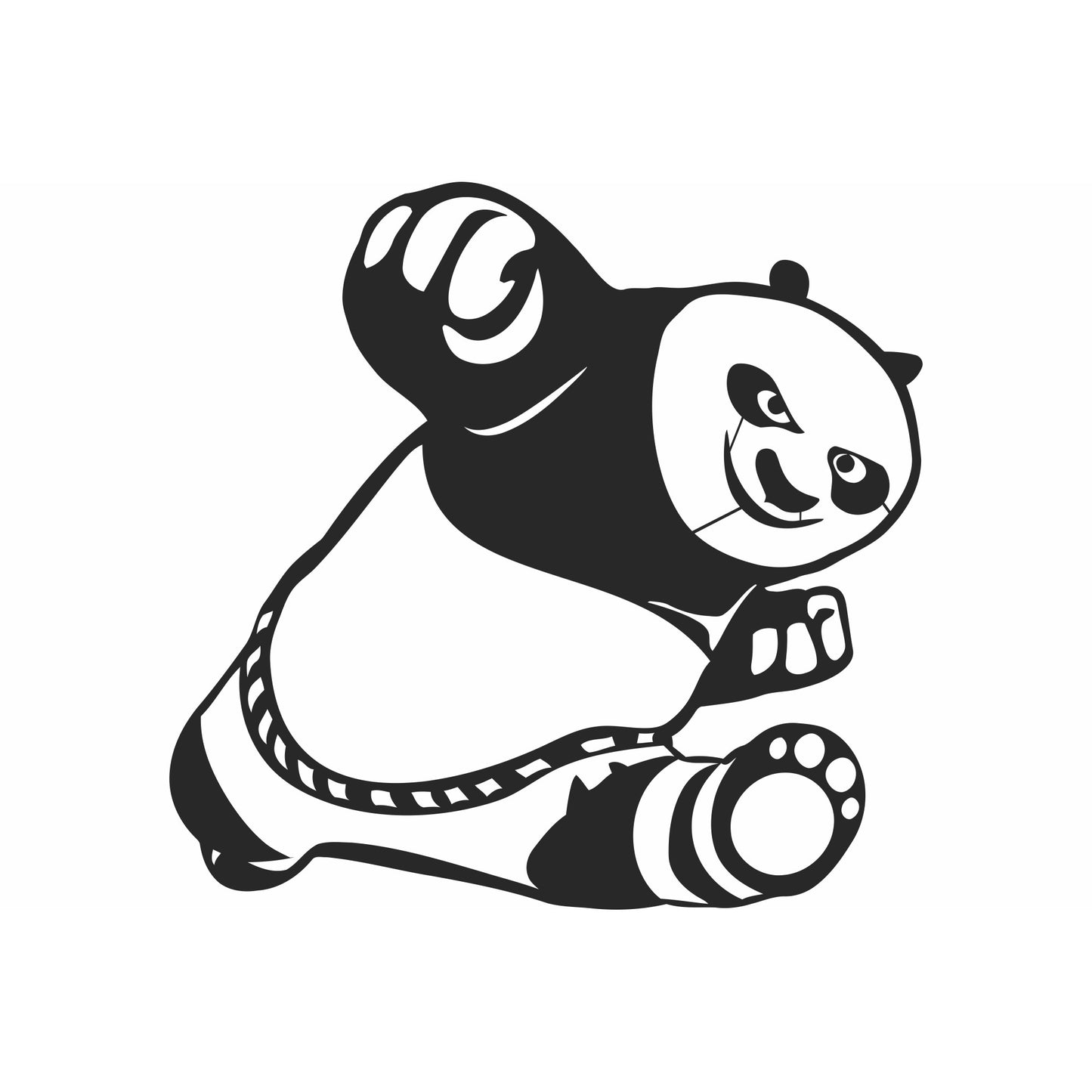 Decor perete Personalizabil Kung fu Panda HHH103 din lemn