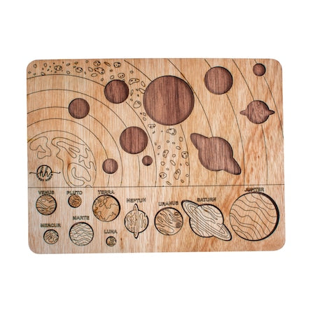 Puzzle din lemn Planete si sistemul solar