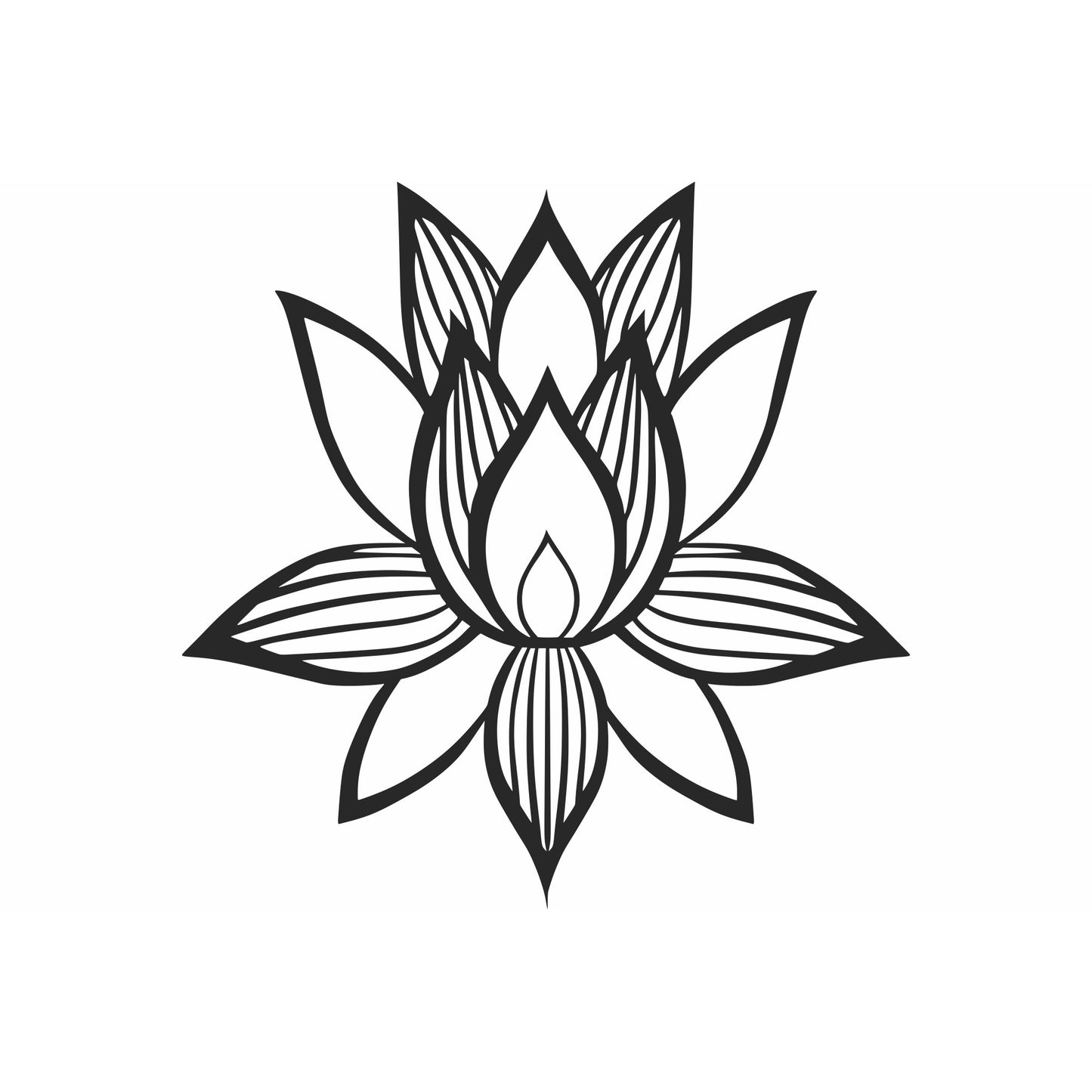 Decor perete Personalizabil Floare Lotus HHH86 din lemn