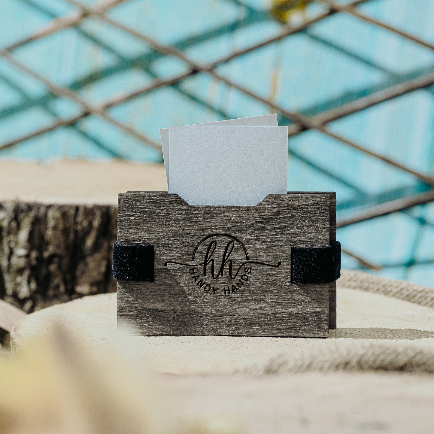 Portofel Universal din lemn Slim HH936 Personalizat 9x6 cm