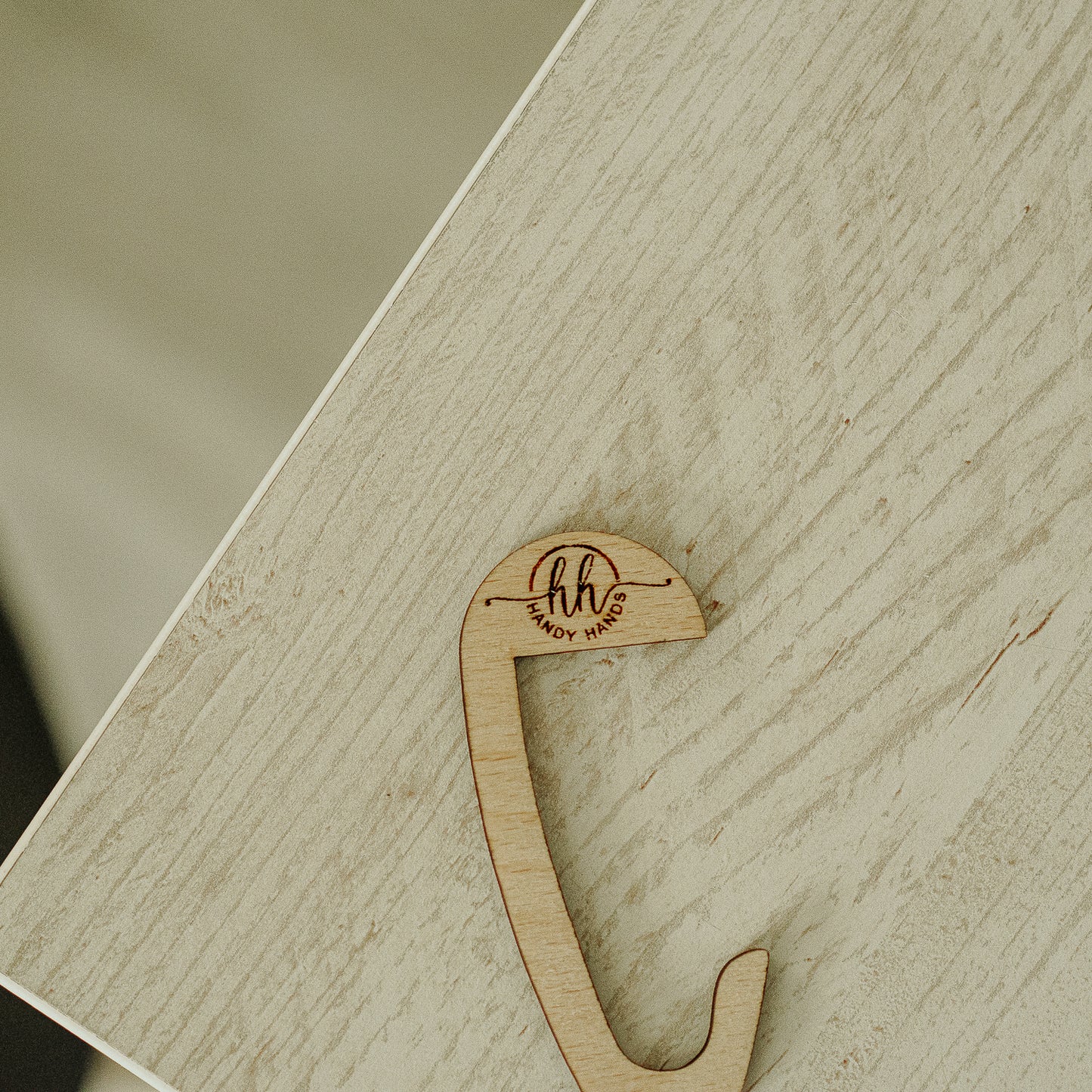 Set 10 bucati Agatatoare Suport Geanta din lemn HH9566 Personalizat 4.5x10 cm