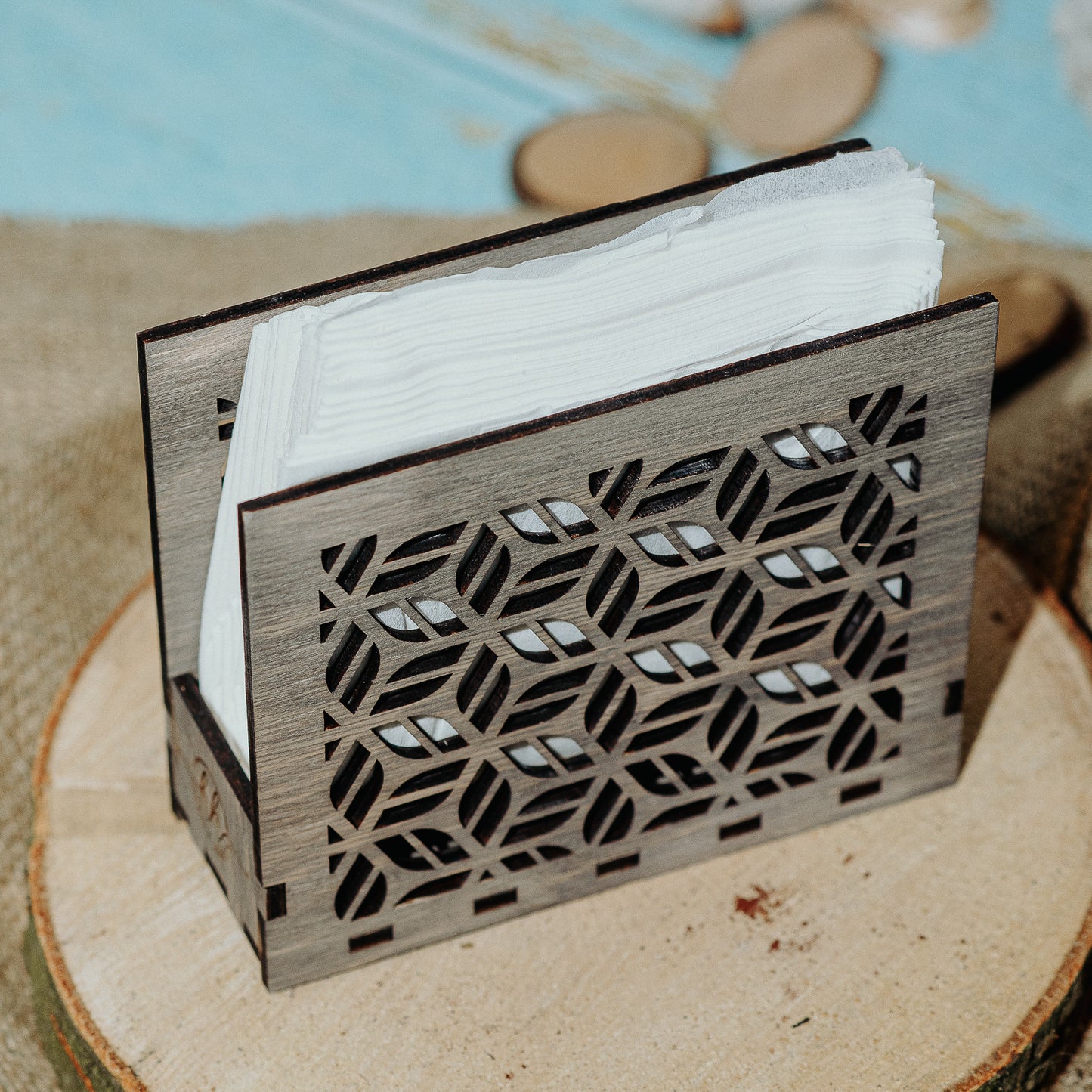 Suport pentru Servetele din lemn HH961 Personalizat 1.5x9.3 cm