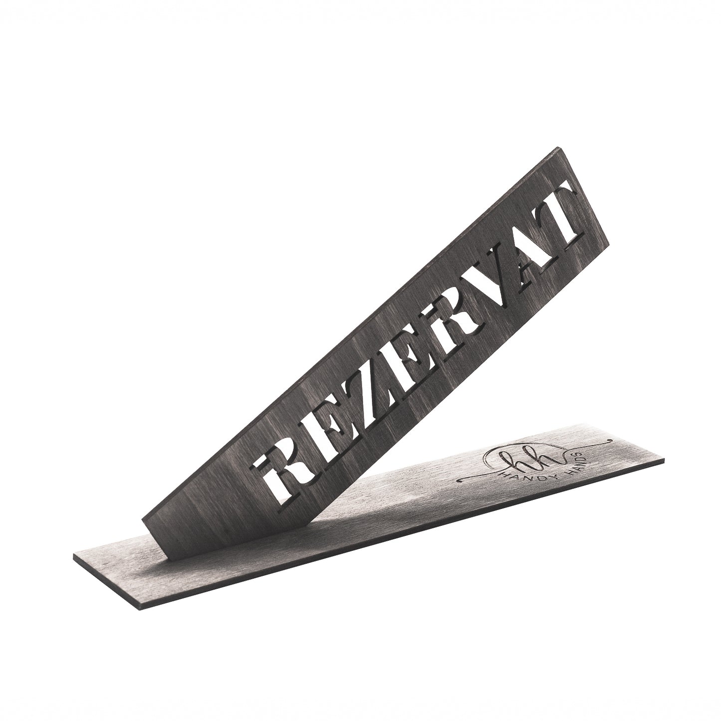 Semn de Masa cu textul Rezervat din lemn HH969 Personalizat 28.3x3 cm