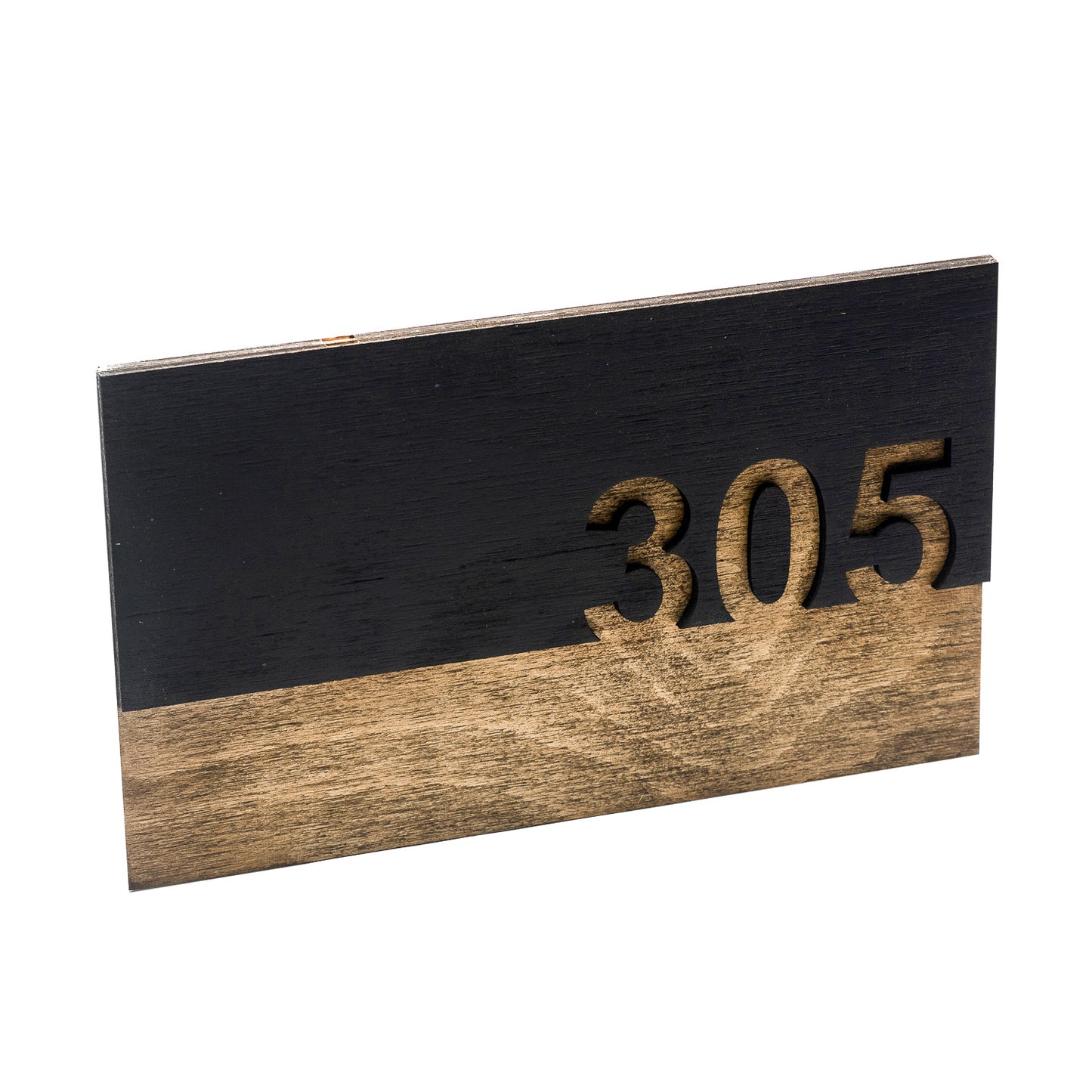 Placuta Indicator Numar Camera din lemn HH981 Personalizat 25x15 cm