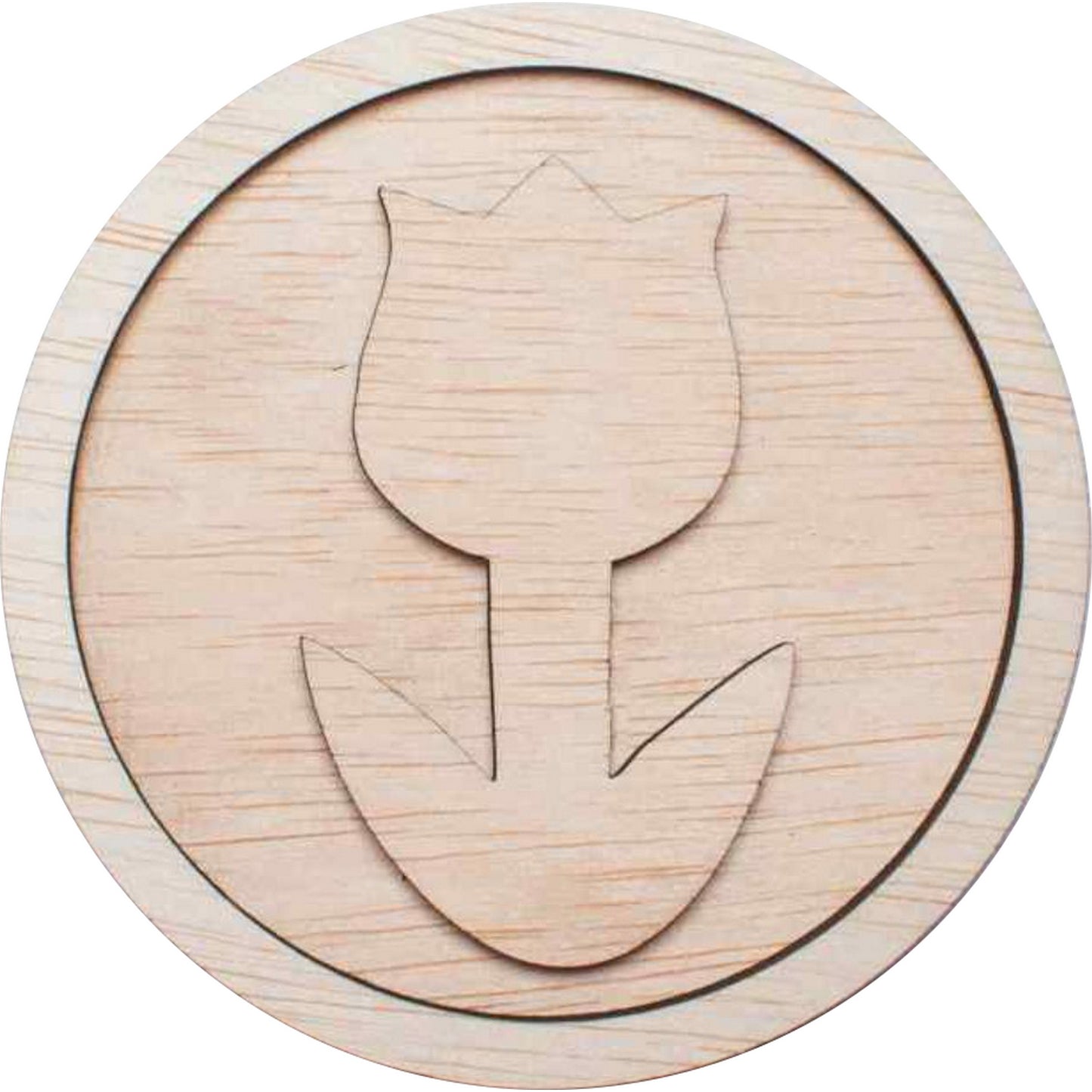 Decor Lalea Blank HH1517 din lemn pentru Licheni