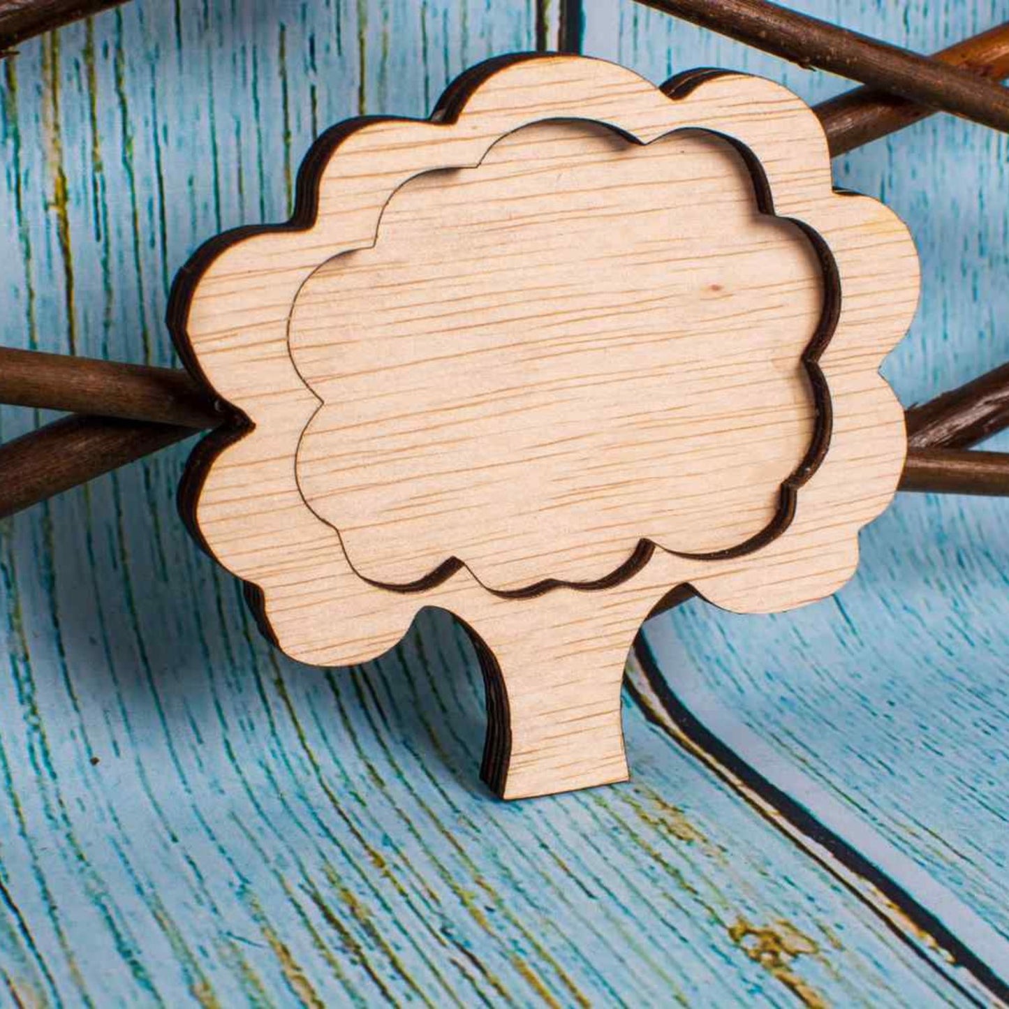 Decor Pom Blank HH1523 din lemn pentru Licheni