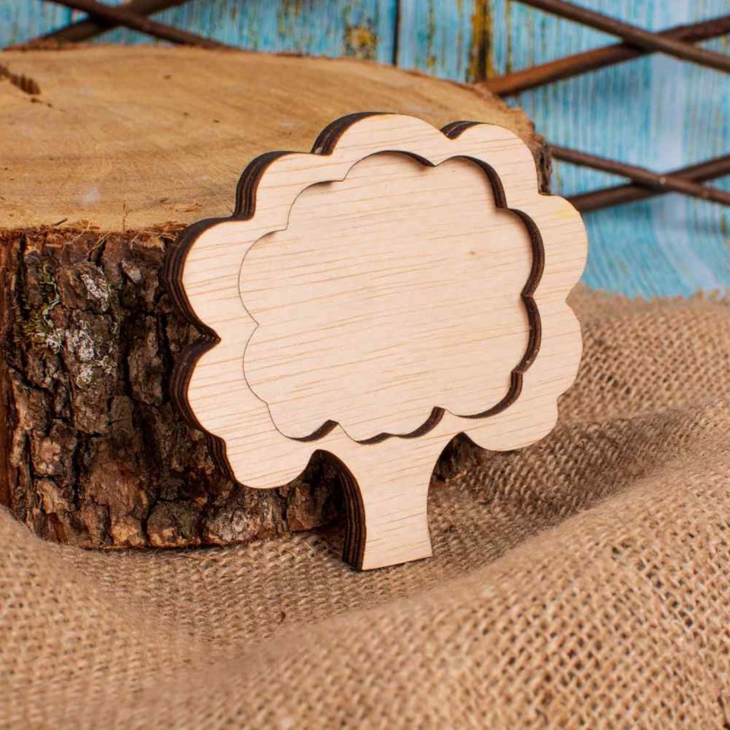 Decor Pom Blank HH1523 din lemn pentru Licheni