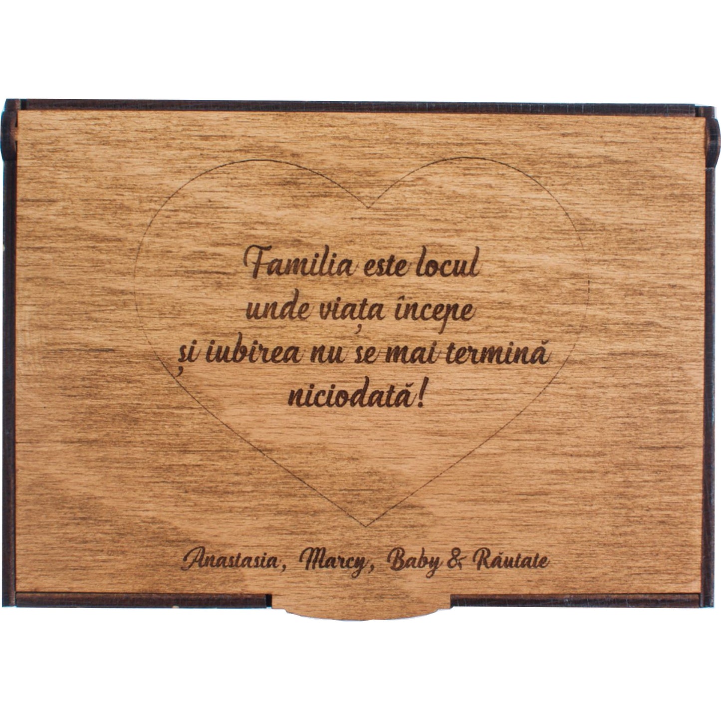 Cutie Personalizata din Lemn HH1552 pentru Poze 16x11x5 cm