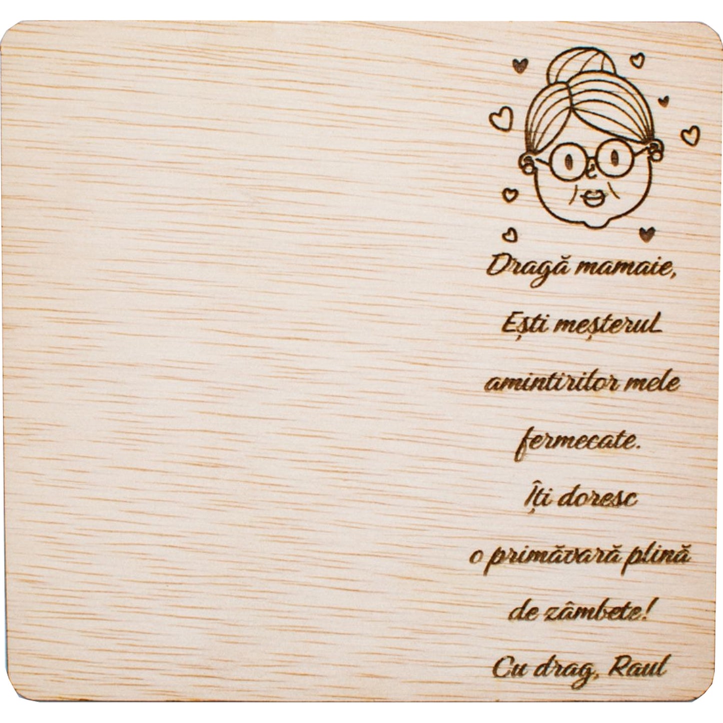 Rama Foto Personalizata HH1570 pentru Bunici din lemn