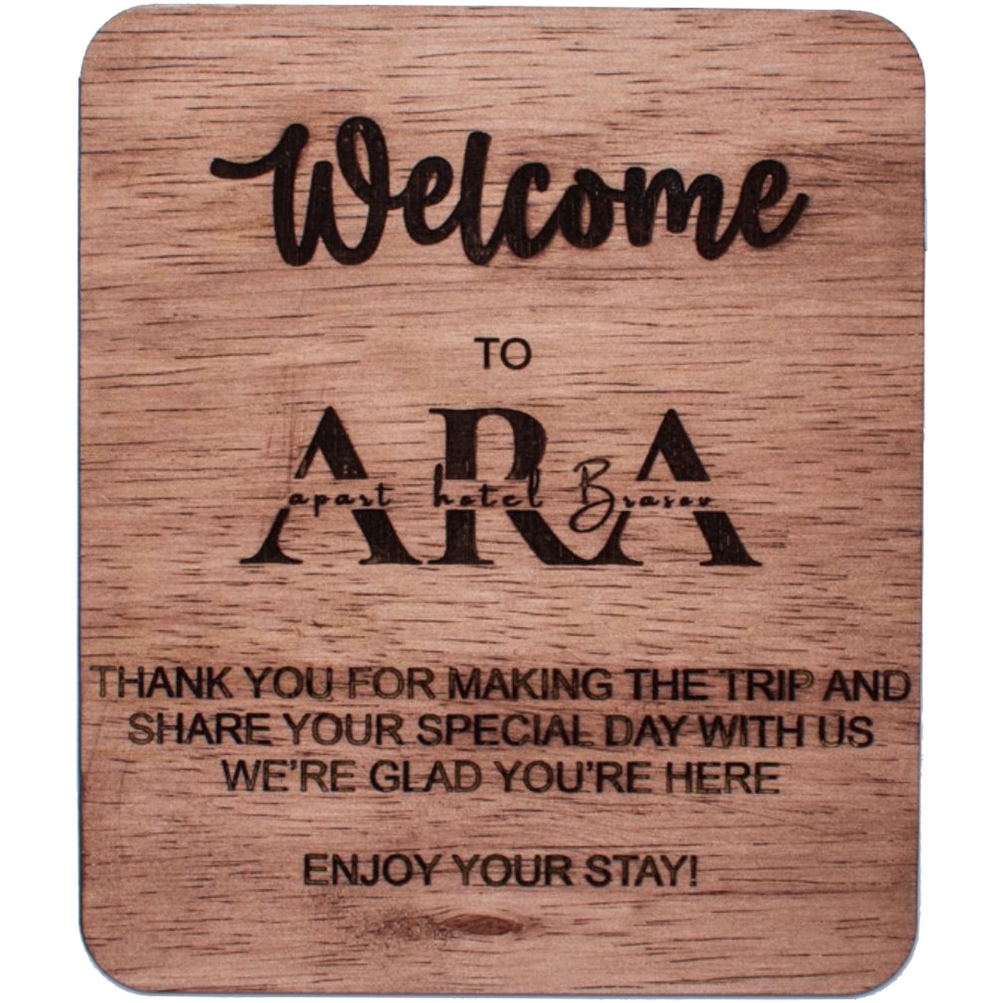 Decor Rama Foto HH1571 Primire Intrare Welcome din lemn Personalizata