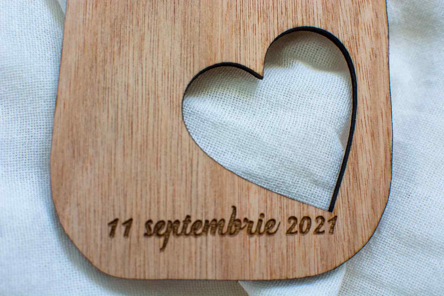 Set 2 Agatatoare HH677 Decor usa din lemn Personalizat Mire si Mireasa