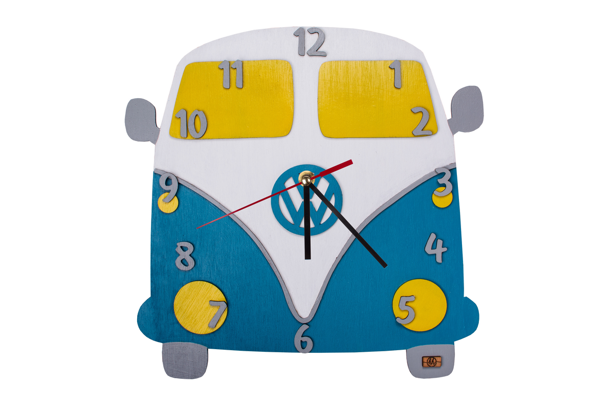 Ceas Personalizabil de lemn decorativ masina VW