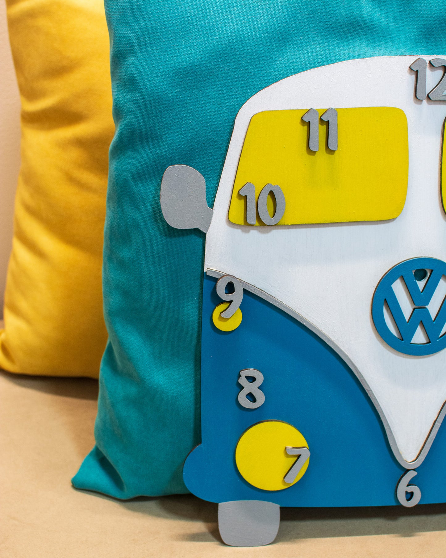 Ceas Personalizabil de lemn decorativ masina VW