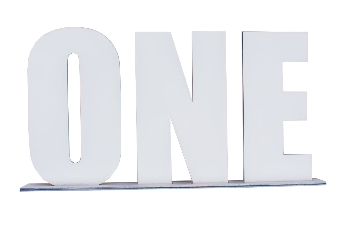 Decor Personalizabil Cifre din lemn ONE