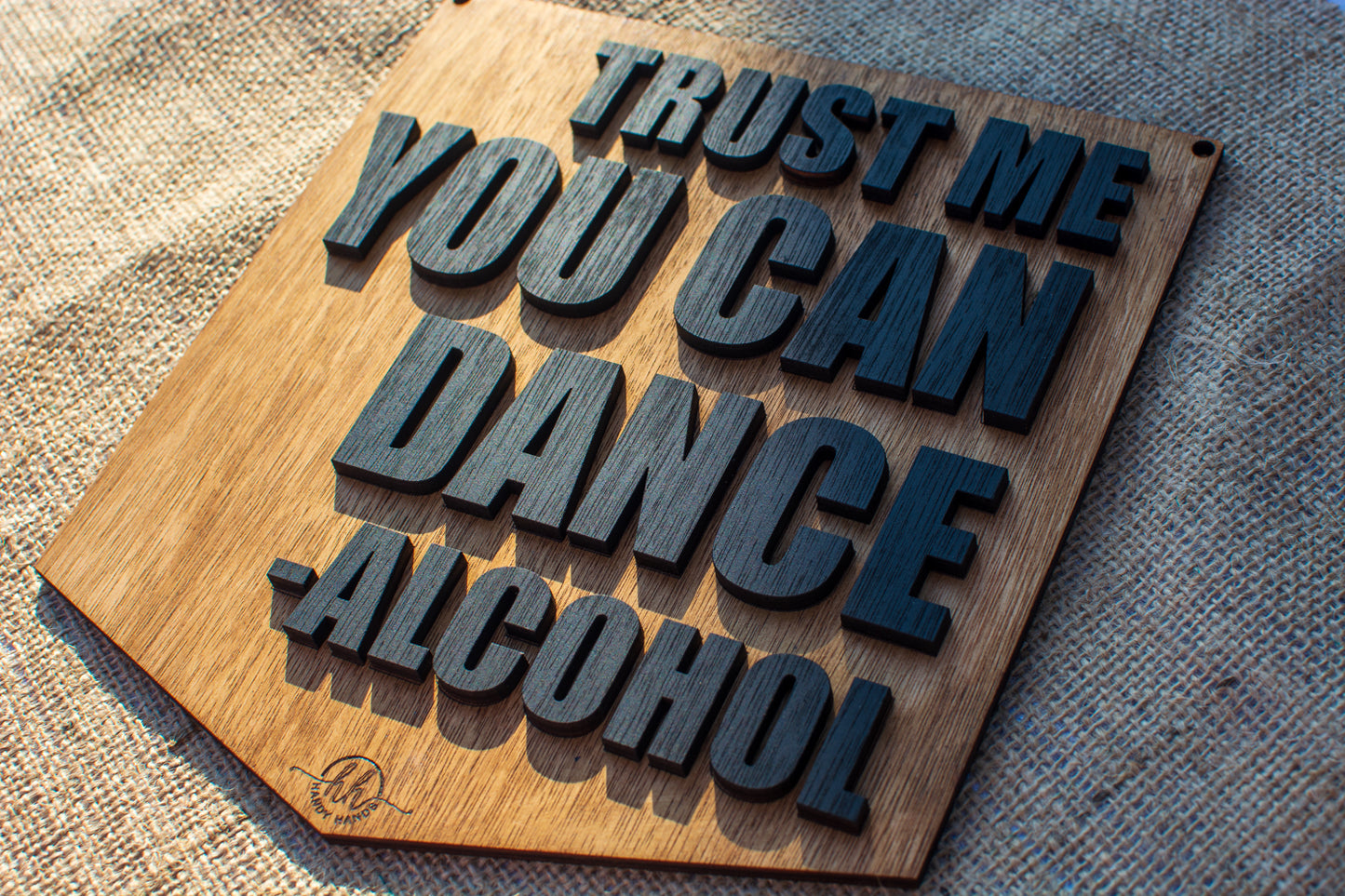 Decor Personalizat din lemn HH627 Petrecere catre Ringul de Dans