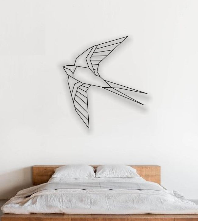 Decor Personalizabil Geometric Pasarea Colibri HHH423 din lemn