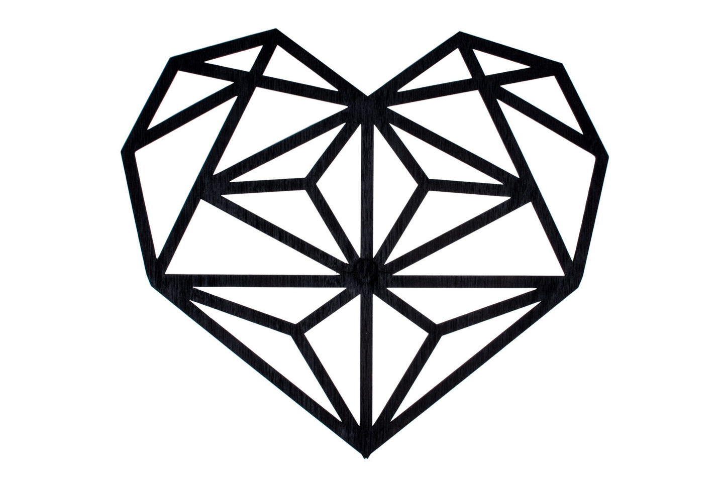 Decor Personalizabil HandyHands Geometric Inima din lemn