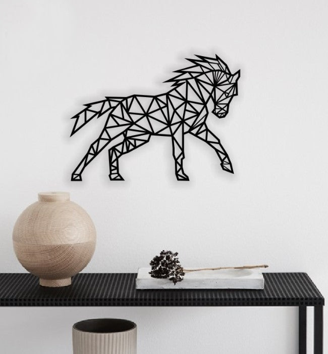 Decor Personalizabil Geometric perete Cal HHH604 din lemn