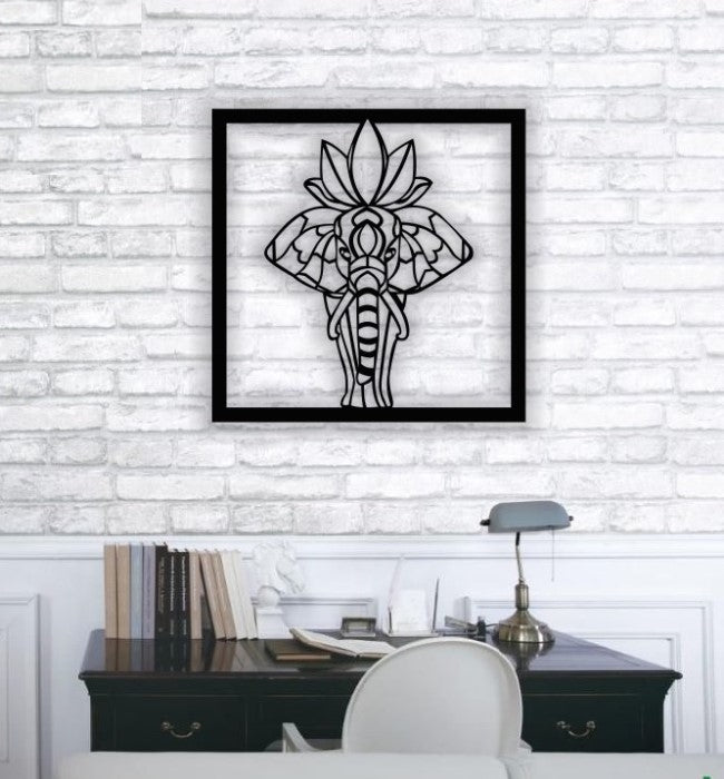 Decor Personalizabil Geometric perete Elefant Hindu HHH319 din lemn