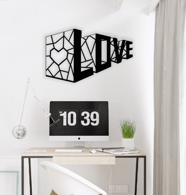 Decor Personalizabil Geometric perete Love din lemn