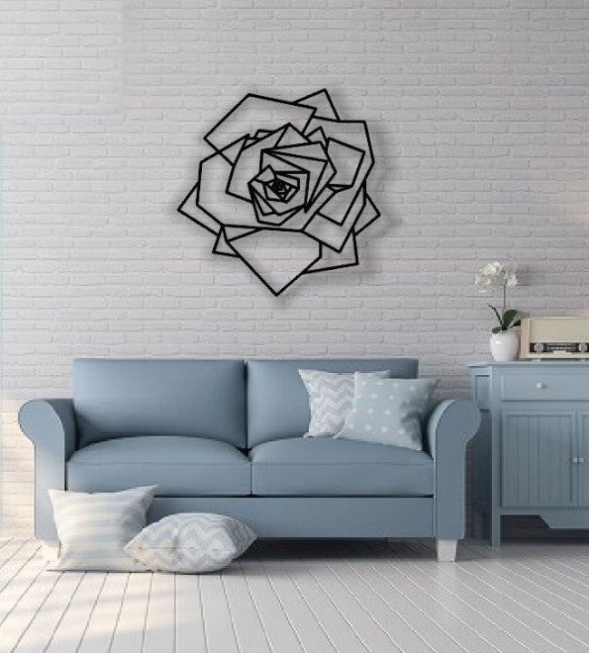 Decor Personalizabil Geometric perete Trandafir HHH322 din lemn