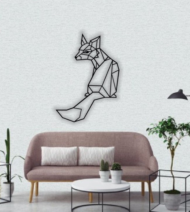 Decor Personalizabil Geometric perete Vulpe HHH336 din lemn
