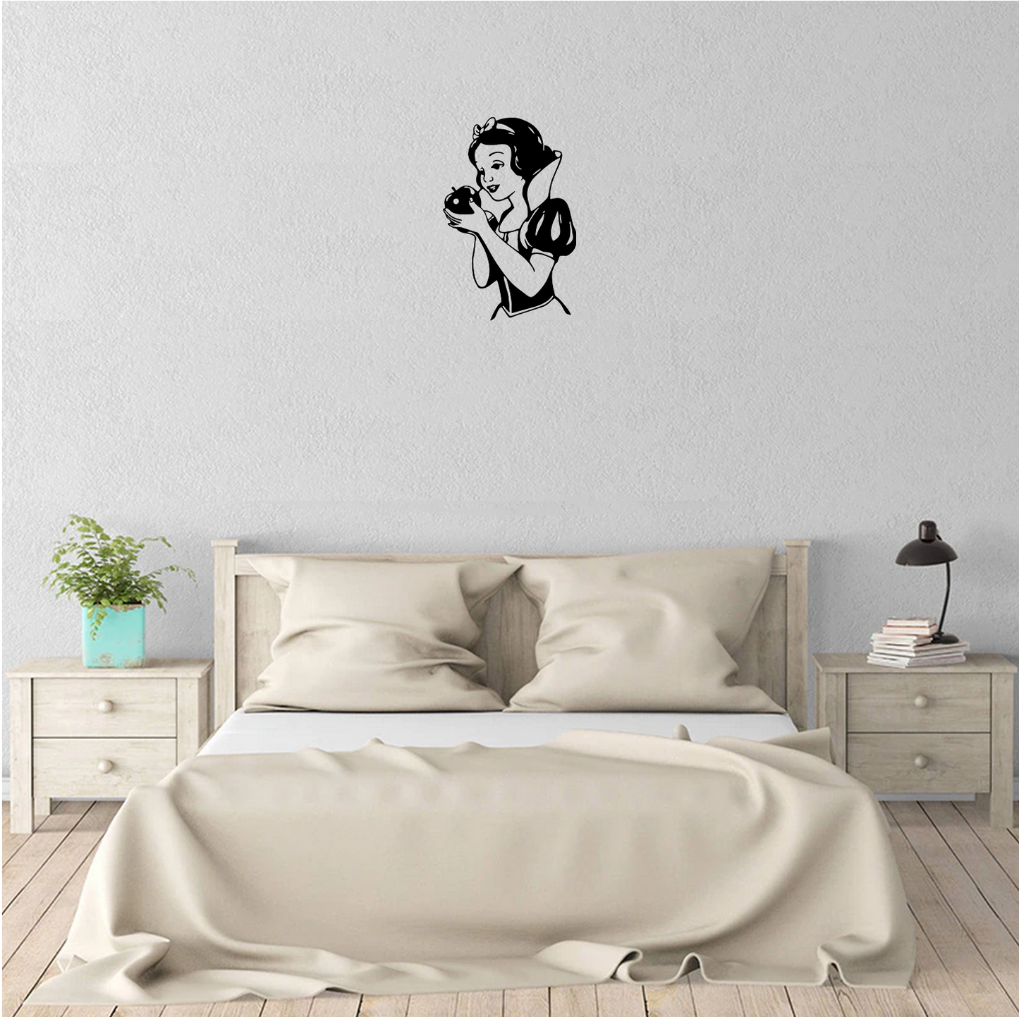 Decor perete Alba ca Zapada HH753 din lemn