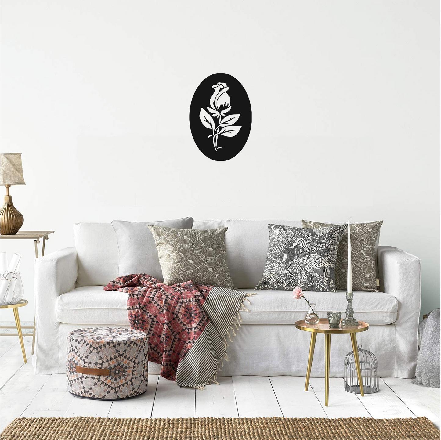 Decor perete Boboc de Trandafir HH769 din lemn