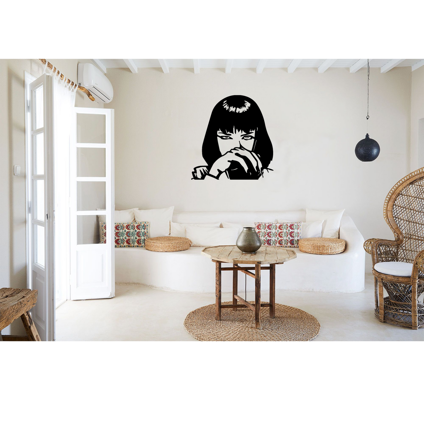 Decor perete Bust Fata HH799 din lemn