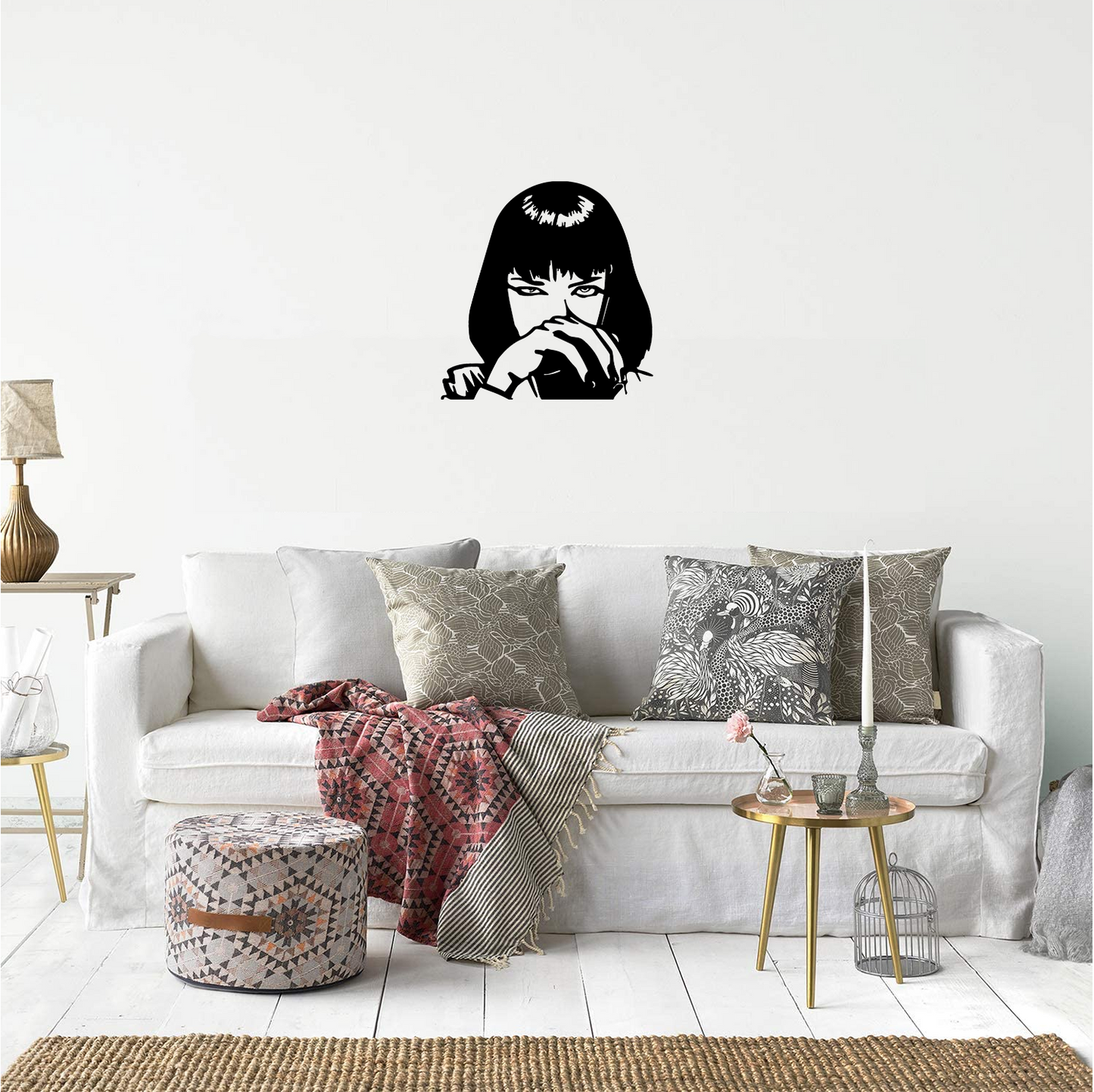 Decor perete Bust Fata HH799 din lemn