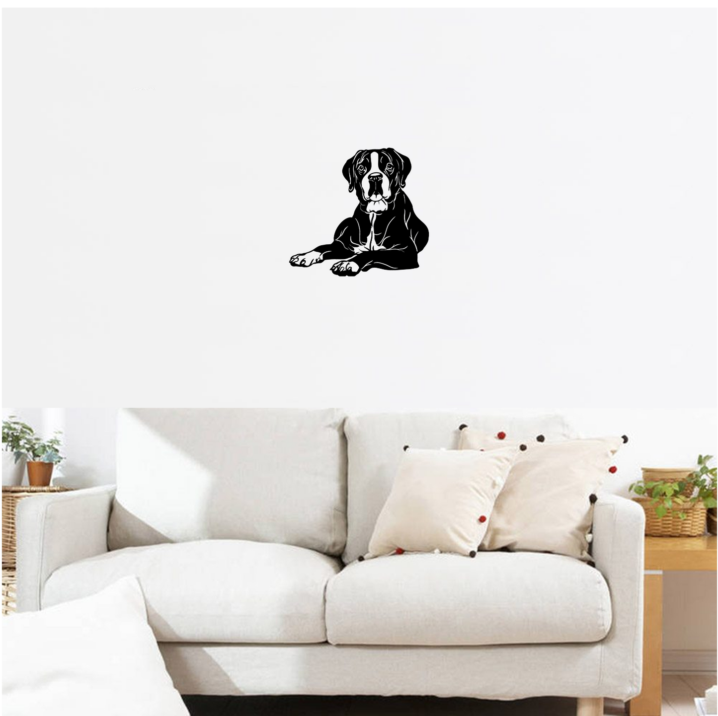 Decor perete Catel Boxer HH699 din lemn