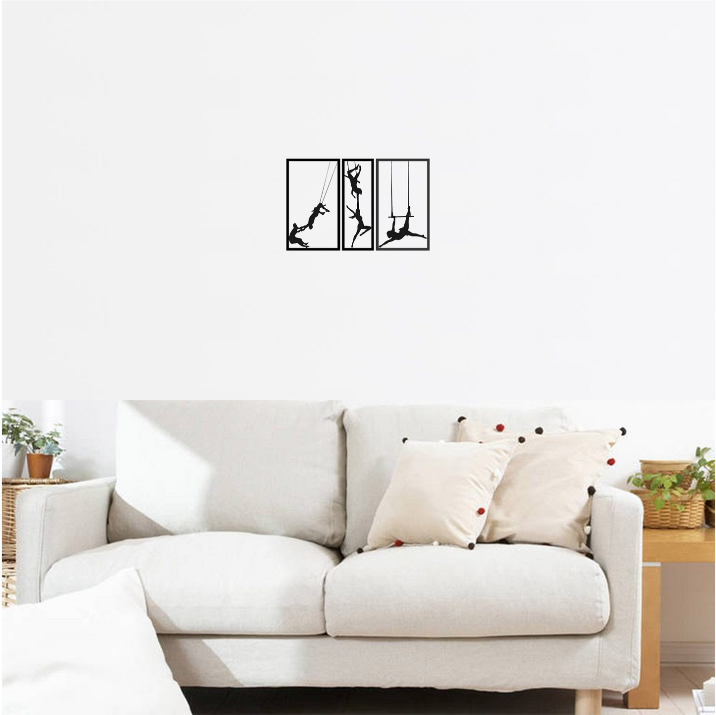 Decor perete Circ din 3 Parti HH777 din lemn