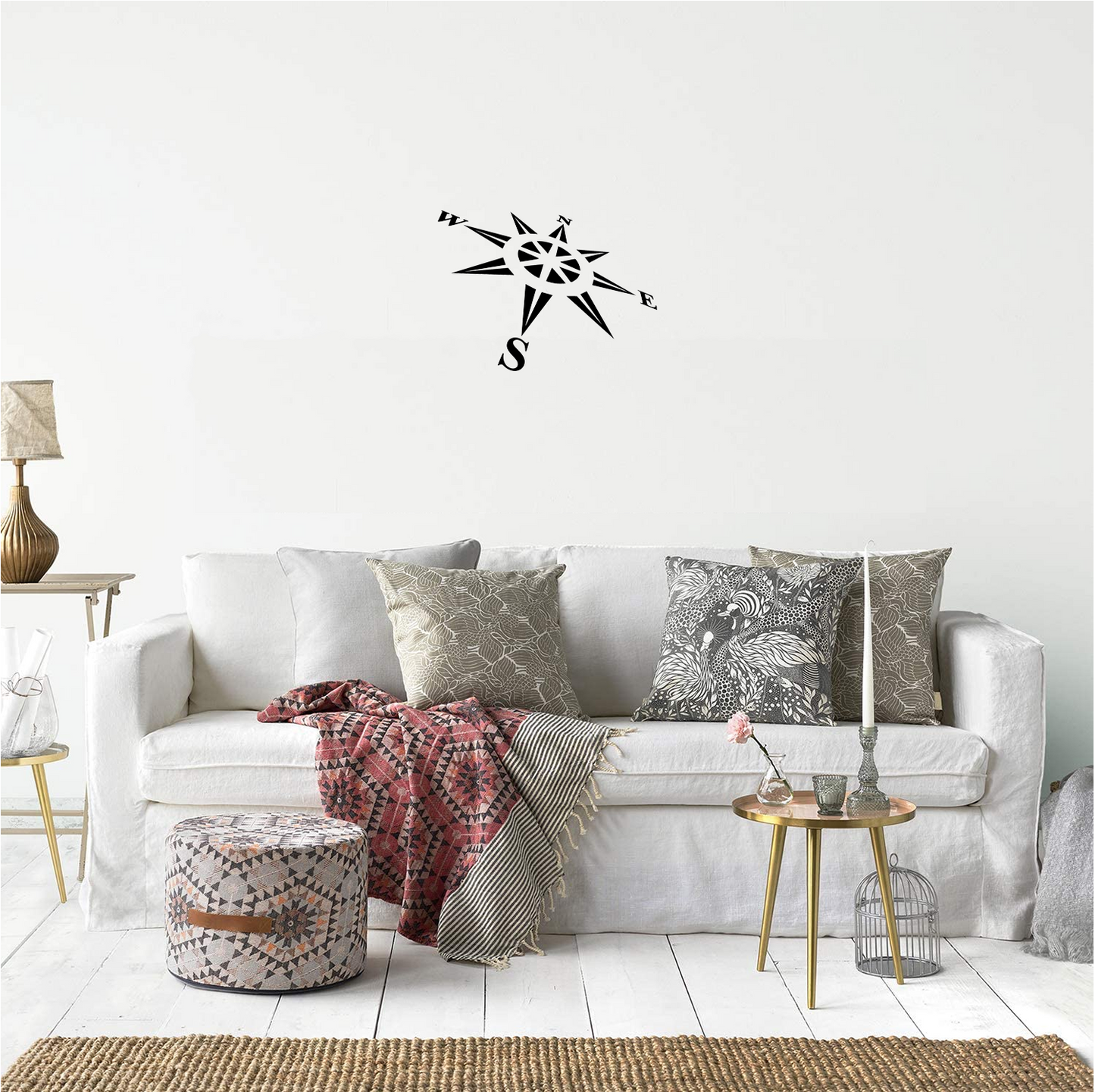 Decor perete Compas HH689 din lemn