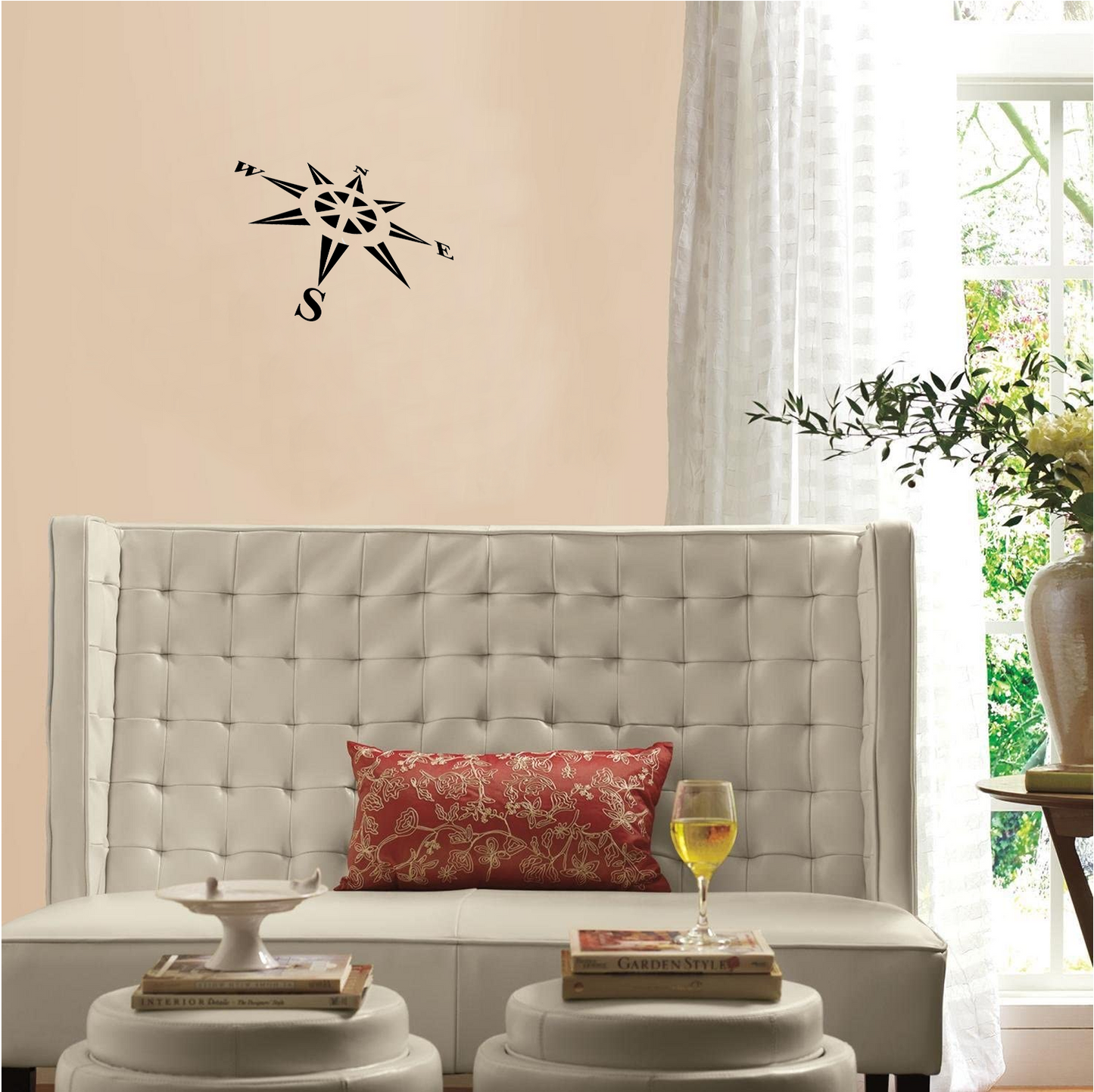Decor perete Compas HH689 din lemn