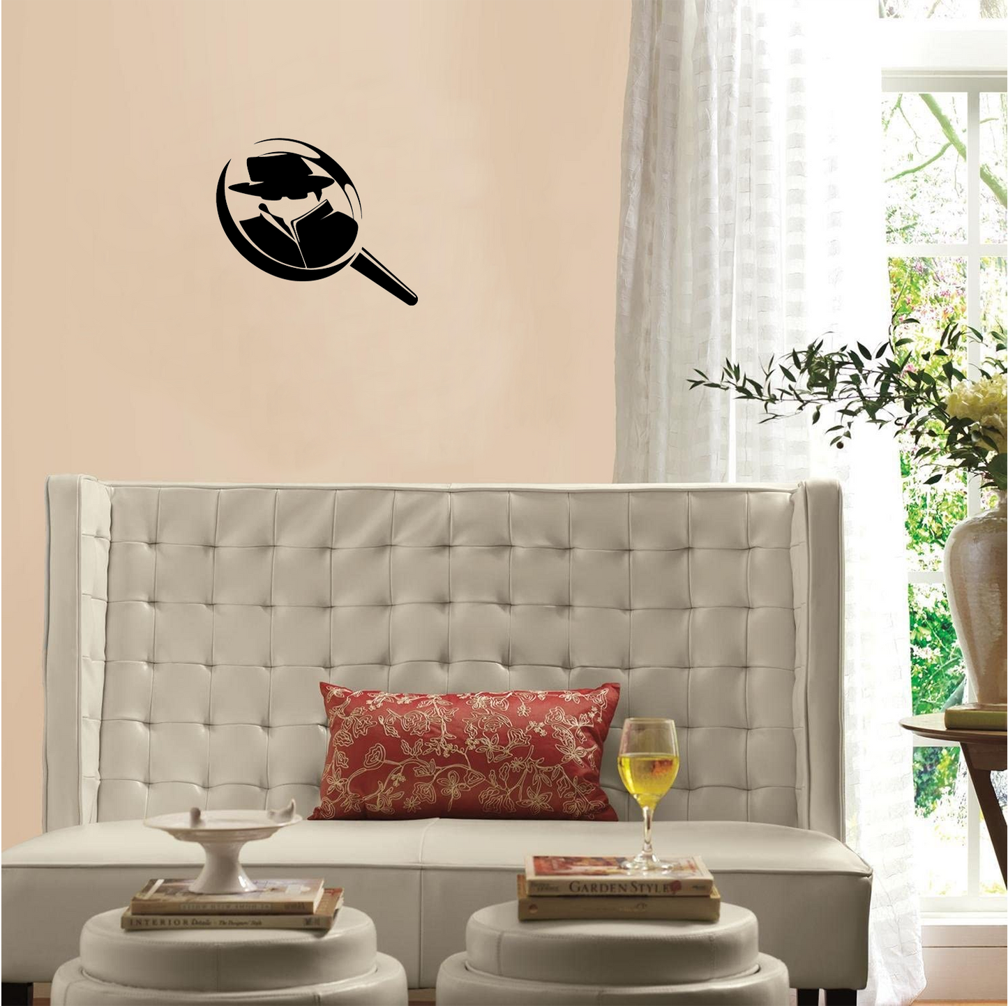 Decor perete Detectiv in Lupa HH731 din lemn