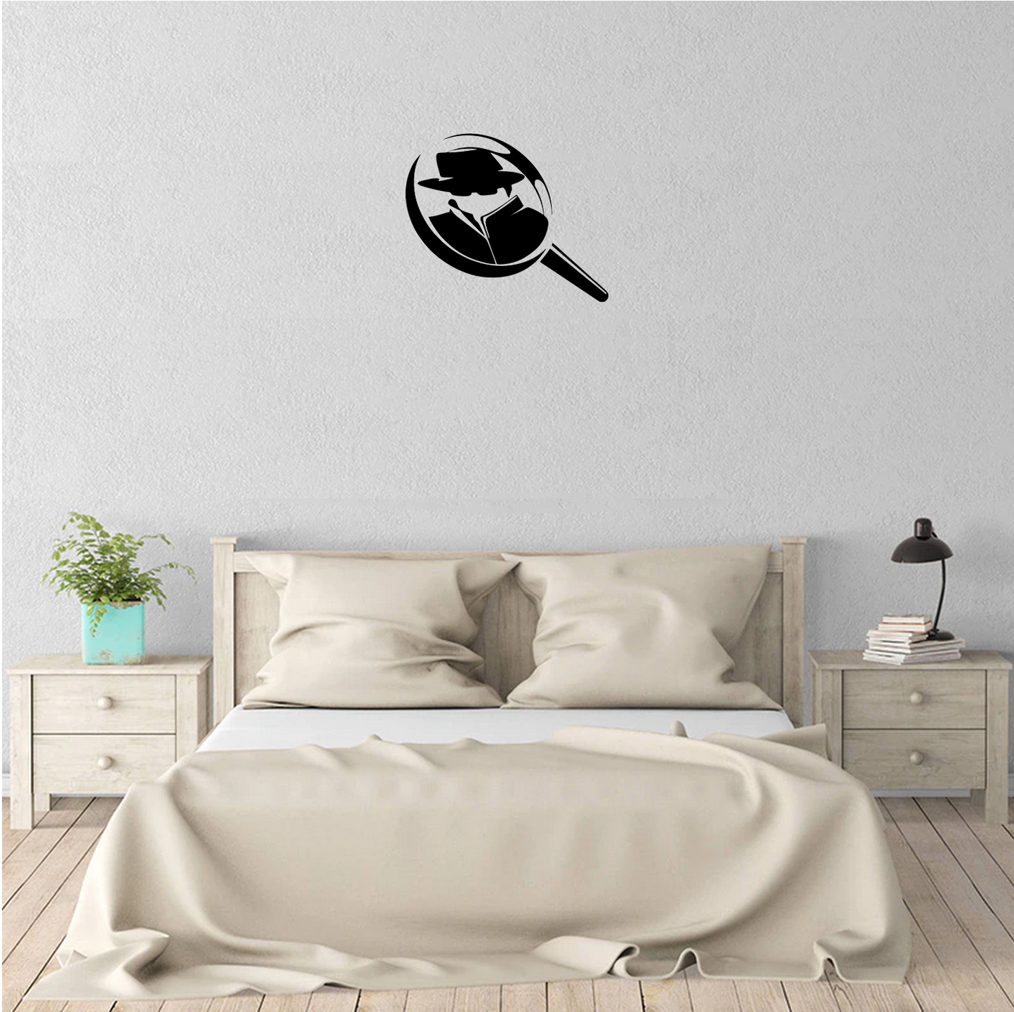 Decor perete Detectiv in Lupa HH731 din lemn