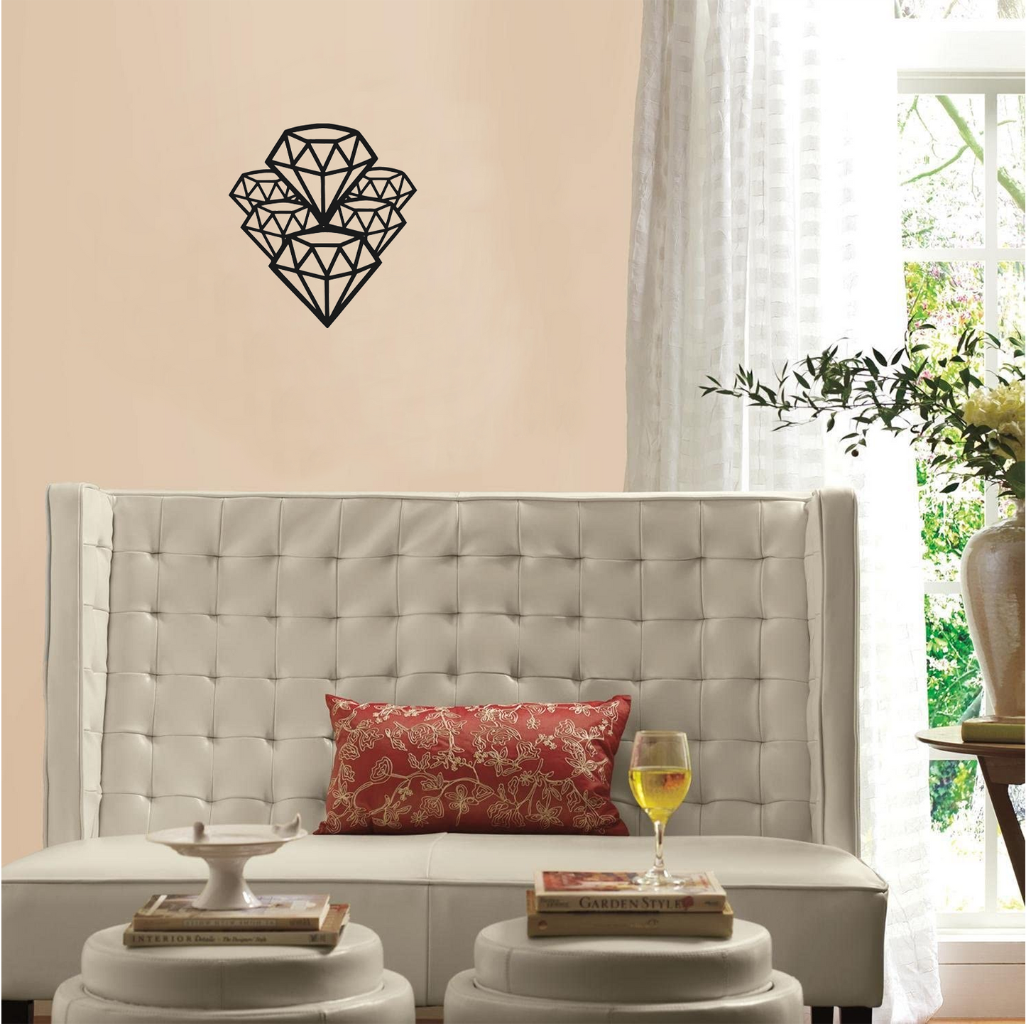 Decor perete Diamante HH776 din lemn
