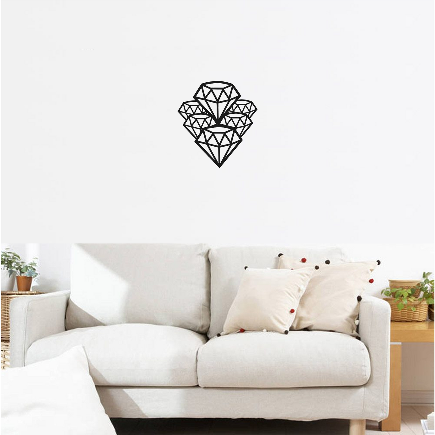 Decor perete Diamante HH776 din lemn