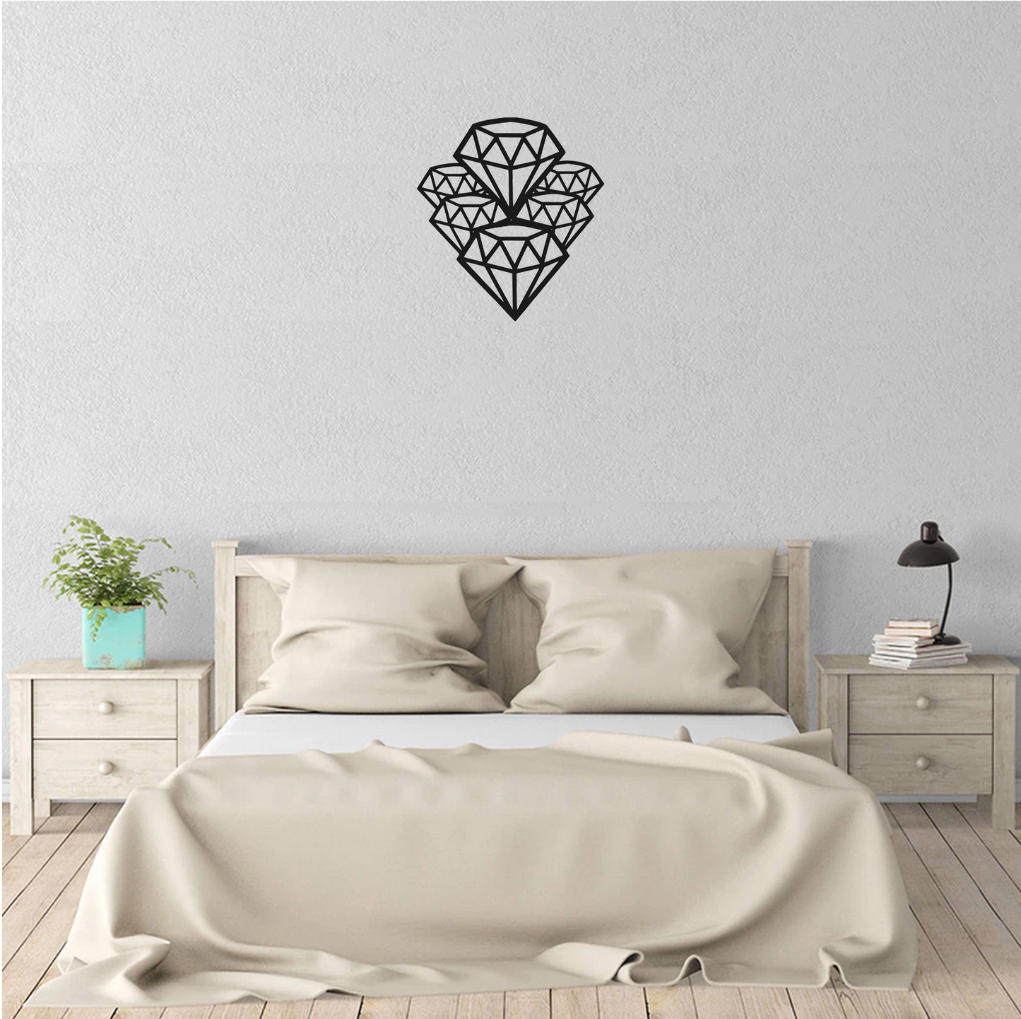 Decor perete Diamante HH776 din lemn