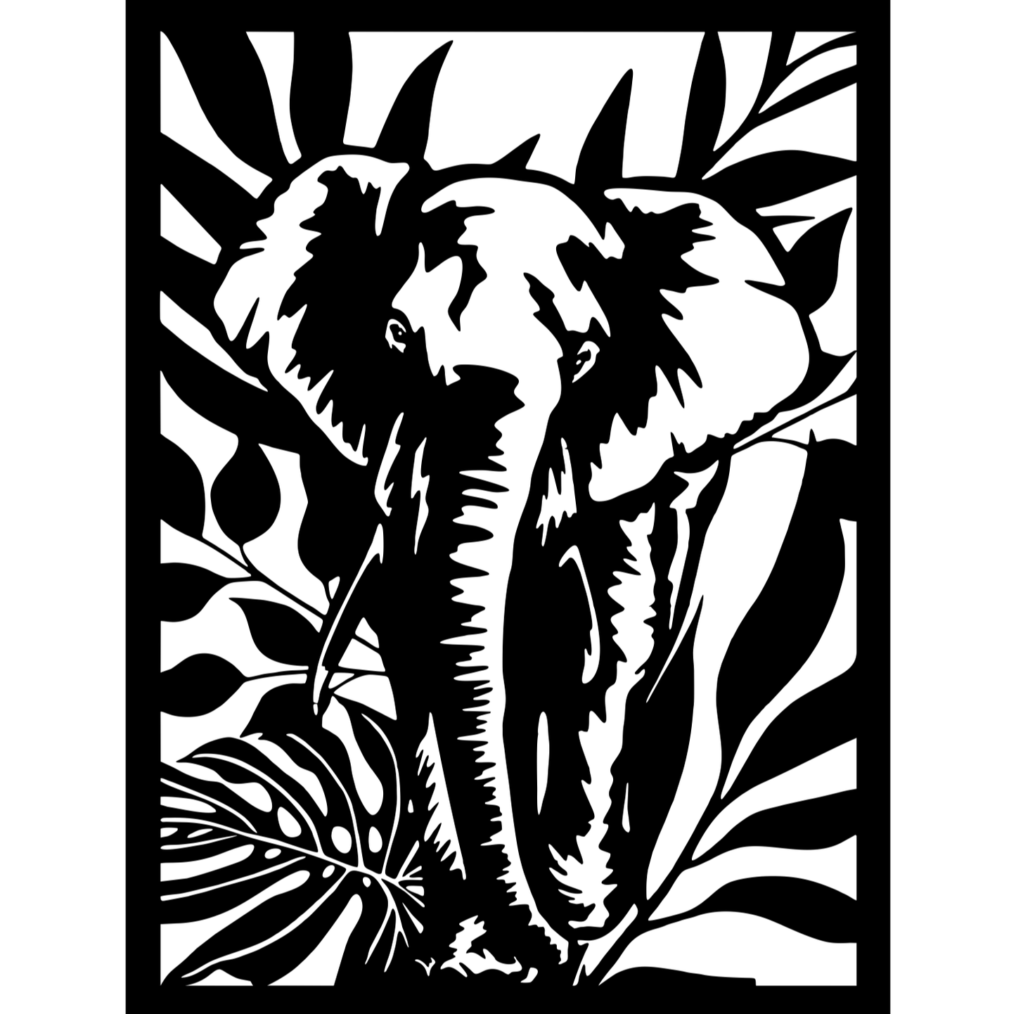 Decor perete Elefant HH788 din lemn
