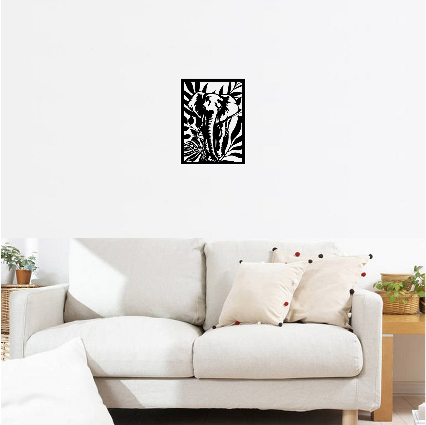Decor perete Elefant HH788 din lemn