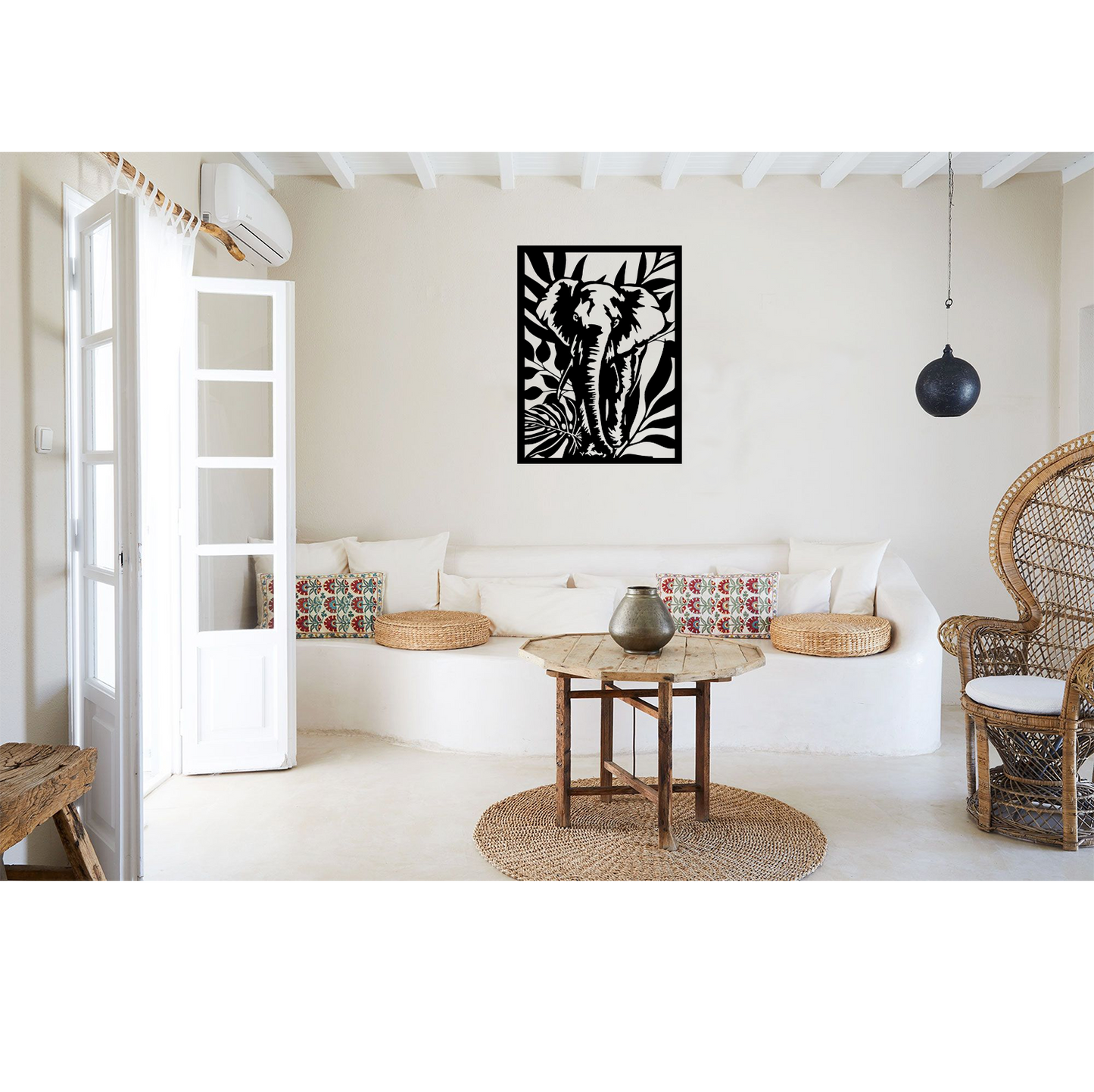 Decor perete Elefant HH788 din lemn
