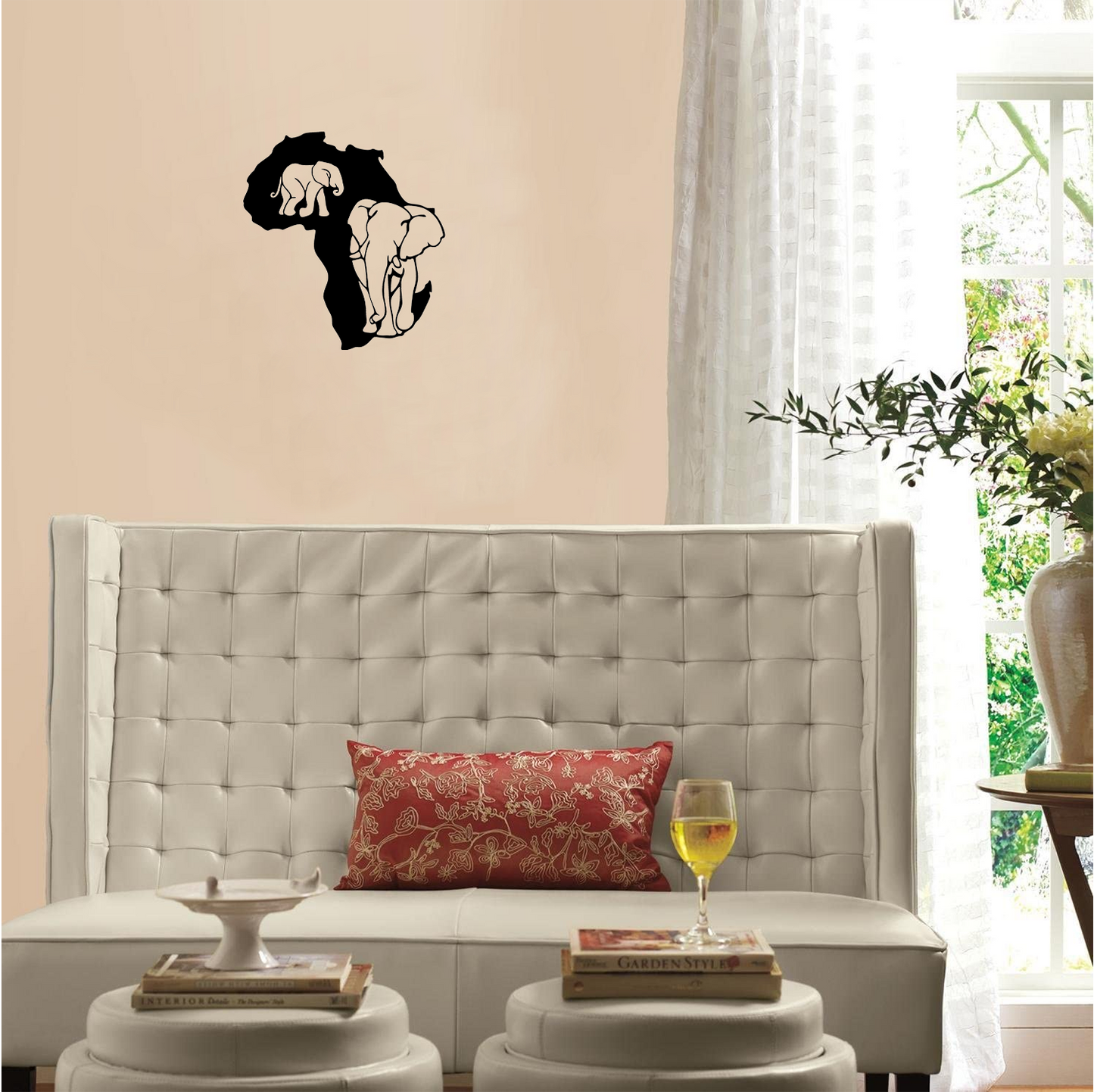 Decor perete Elefanti HH713 din lemn