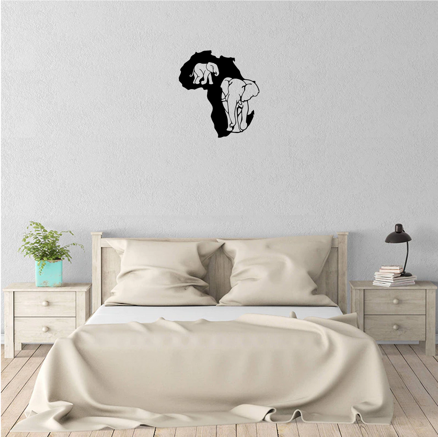 Decor perete Elefanti HH713 din lemn