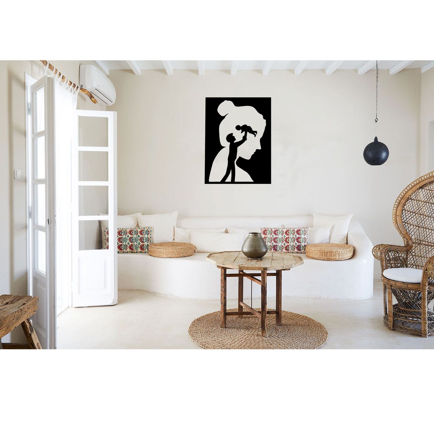 Decor perete Familie HH720 din lemn