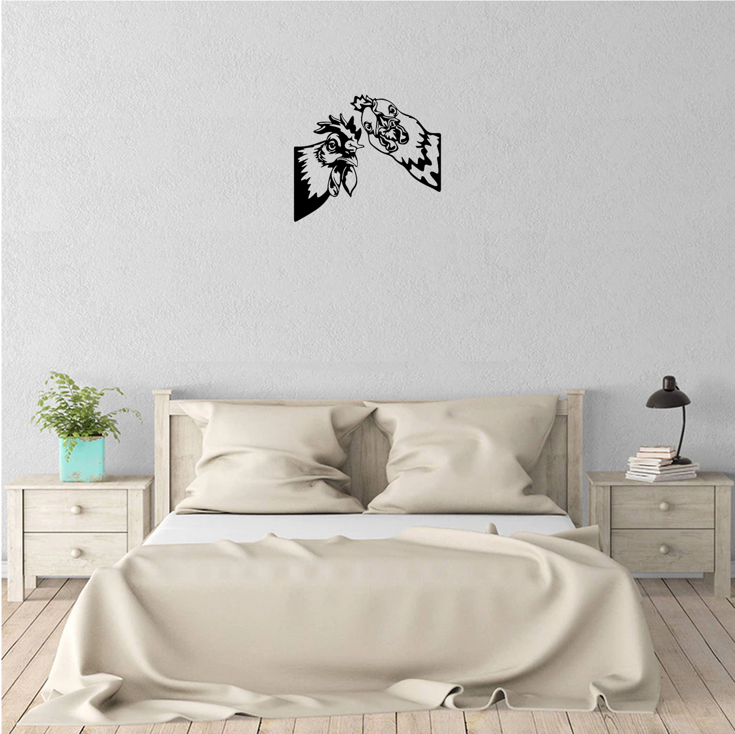 Decor perete Gaina si Cocos HH752 din lemn