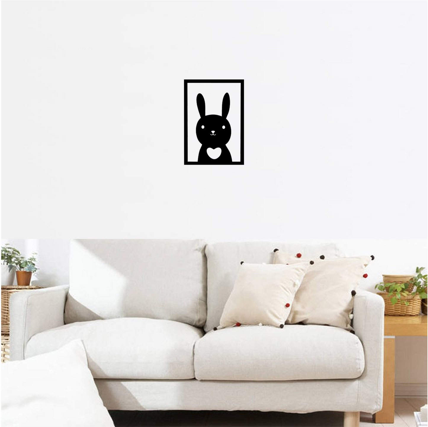 Decor perete Iepurasul Fericit HH732 din lemn